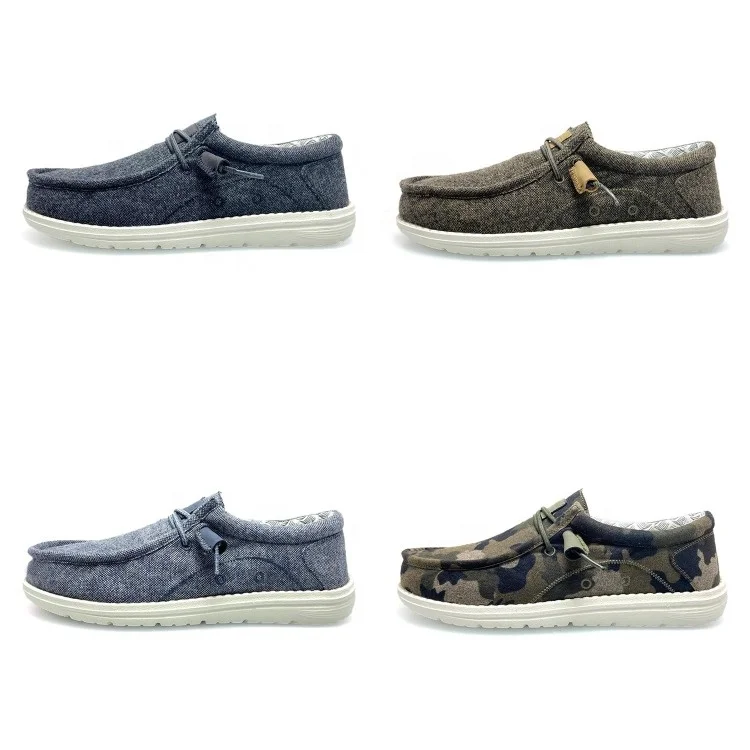 Custom Slip on Luxury Loafers Canvas Trendy Shoes Fashion Summer Boys Mens Boat Shoes Casual