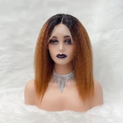 T Bob wig KSS lace front blonde hd transparent lace frontal wig human hair bob wigs lace front