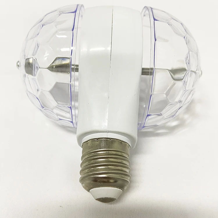 Crystal Disco Bulb for Disco Birthday Party Club Bar Christmas Auto rotating RGB Party Light Lamp LED Strobe Bulb Stage light
