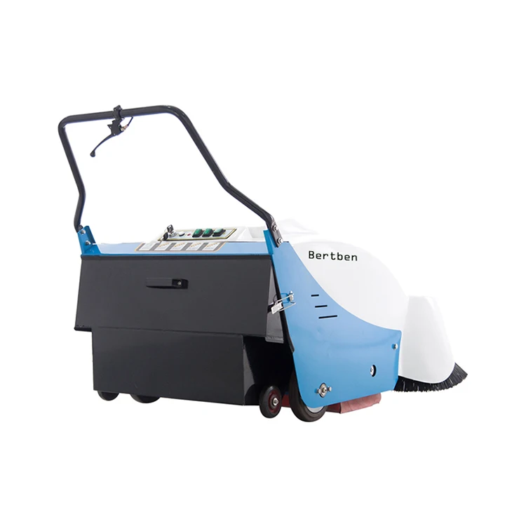 Automatic electric floor sweeper and scrubber , hand push with traction floor cleaning machine with cheap price