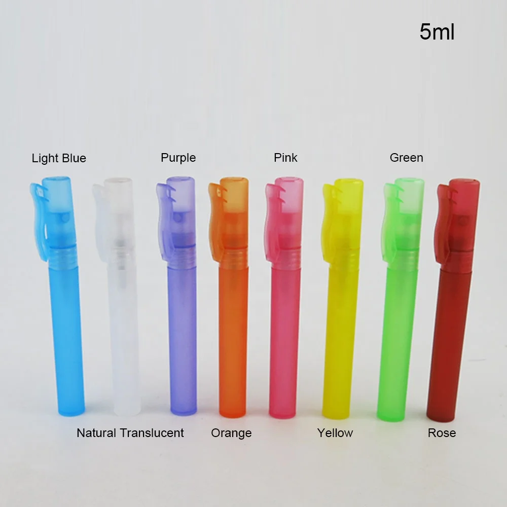 Multicolor Small Refillable Travel pen perfume bottle 10ml 10ml 1/3oz parfum liquid packaging container wholesale
