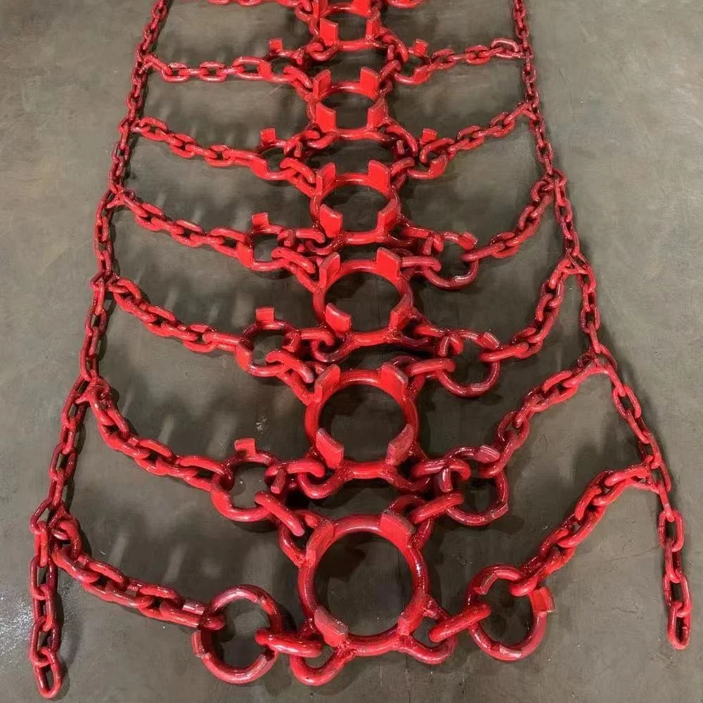 Heavy Duty Tyre Steel Skidder Protection Chain With High Strength