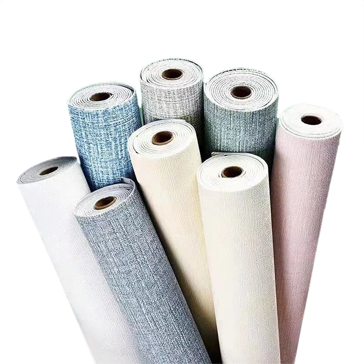 Factory Price Wallpaper Modern Simple Solid Color Wallpaper Roll Beautiful Bedroom Plain Pattern Wall Paper Roll