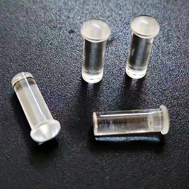 LED light pipe transparent PC Materialplastic 4mm flat head led light guide pipe LEM4-12