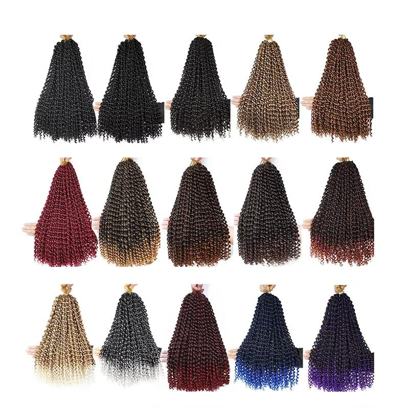crochet hair water wave passion twist wavy braiding hair ombre Synthetic passion twist For Distressed Butterfly Locs