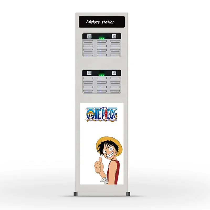 
shared power bank rental restaurant Portable cellphone charging station 24 slots sharing station 