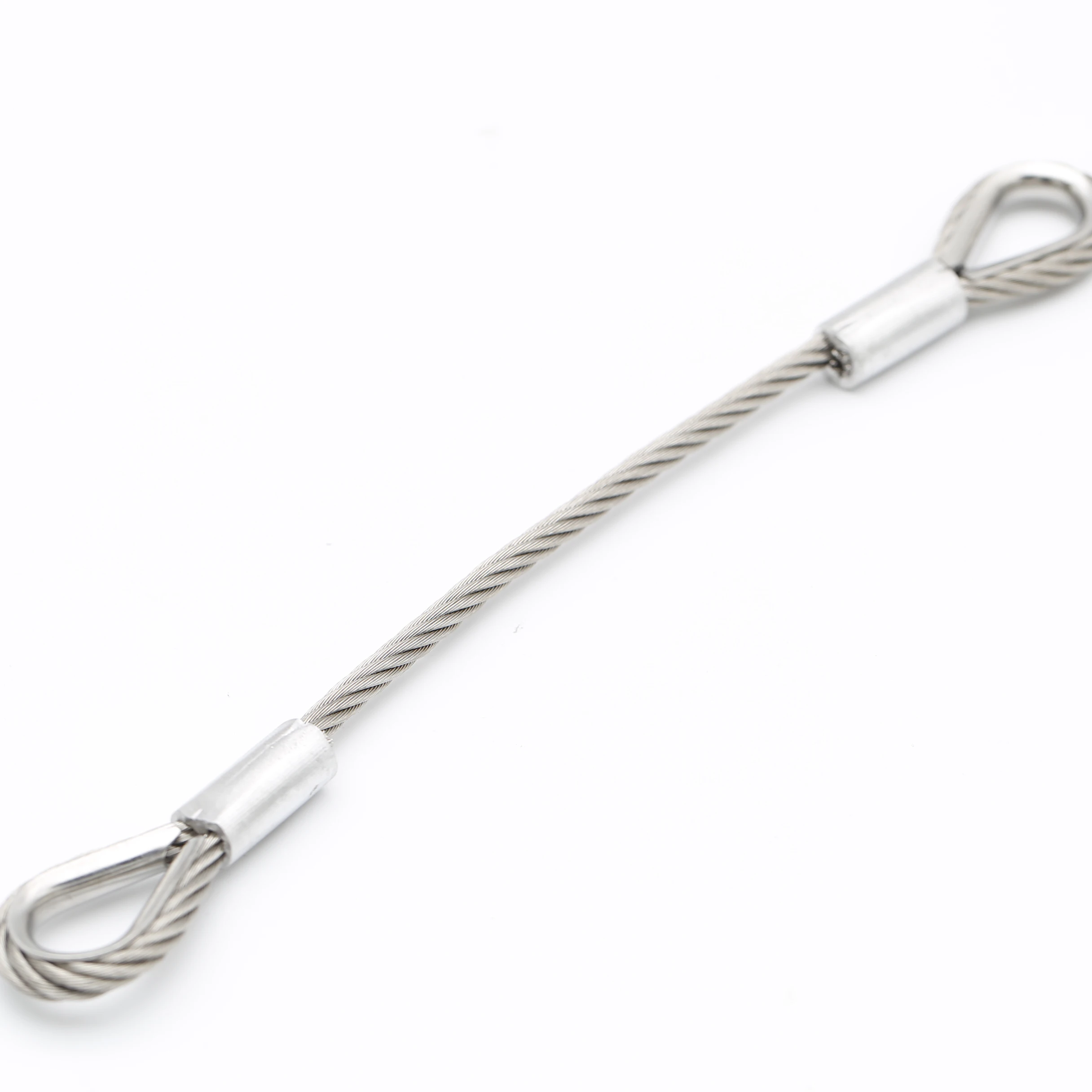 Factory direct 304 stainless steel wire rope sling 2mm 7x7