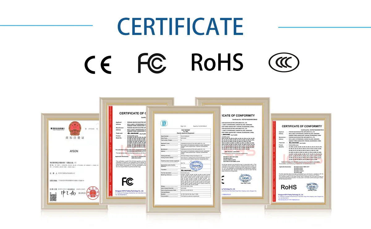 Aquarium mini water pump 220v with ce certificates