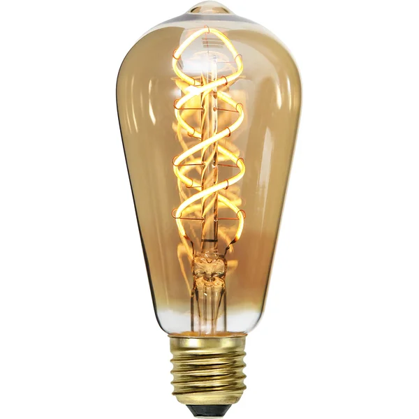 Заводская цена логотип светодиодная лампа Edison 6 Pack ST64 янтарная