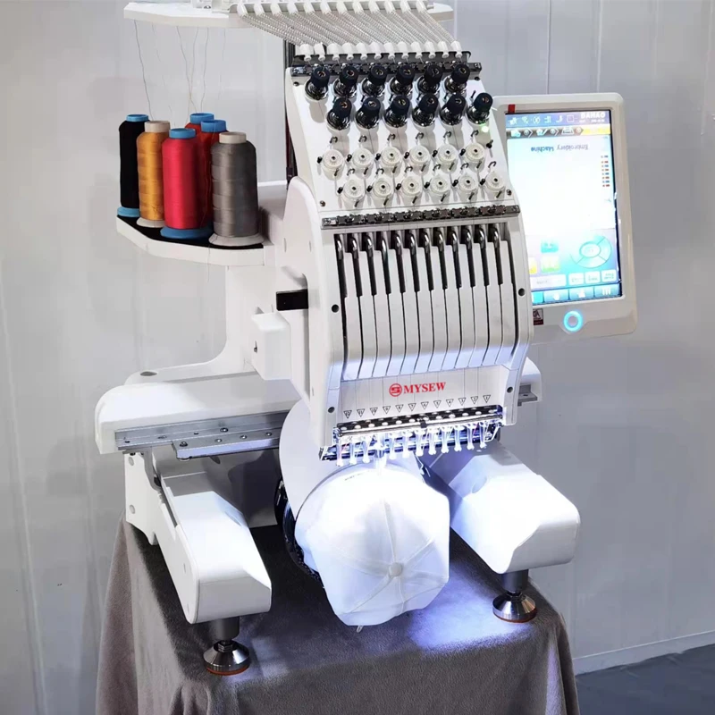 Вышивальная Машина MYSEW MFS120N с одной головкой 12 игл домашняя компьютерная вышивальная машина многофункциональная