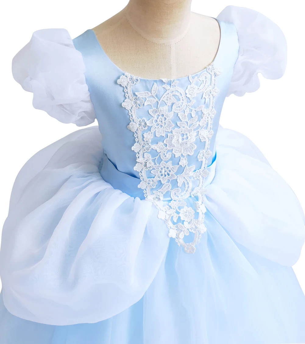 Halloween Princess Dress Girls Fairy Tale Dress Up Children Fancy Cosplay Costume Clothes Kids Christmas Party Elegant Dress