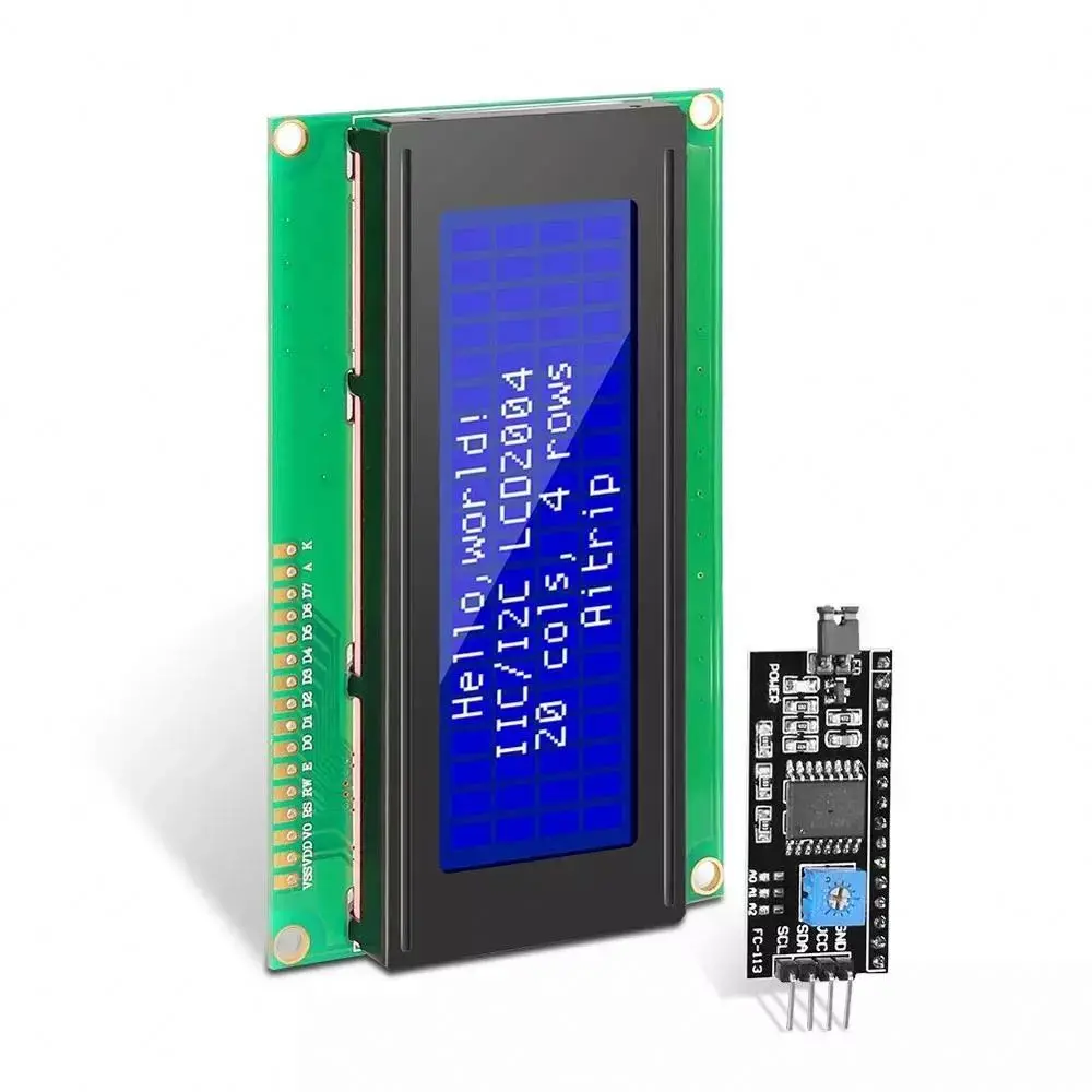 LCD2004 IIC/I2C LCD Display Monitor 2004 20X4 5V Character Blue Backlight Screen LCD2004 IIC I2C LCD display