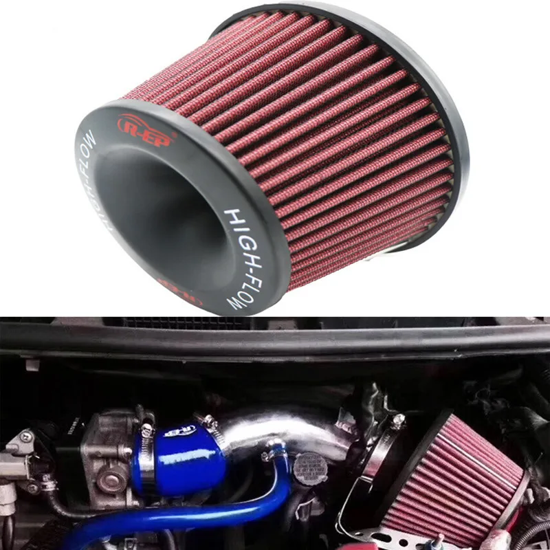 Air filter Mushroom Head Car Intake Modified High-flow Air Filter 76mm Universal Air filter Induction kit  for Fit GK5 2014-2016