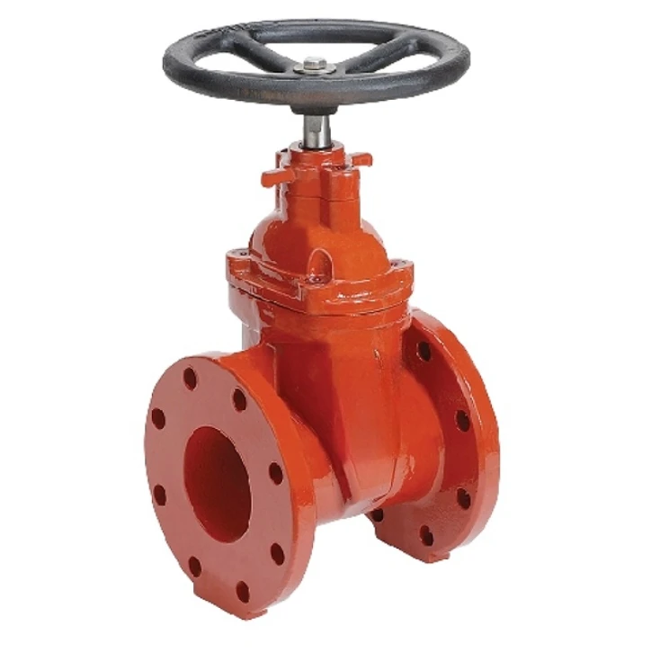 Factory Fire Fighting  Flanged Resilient Seated 4inch OS&Y Gate Valve Ductile iron Fire Gate Valve