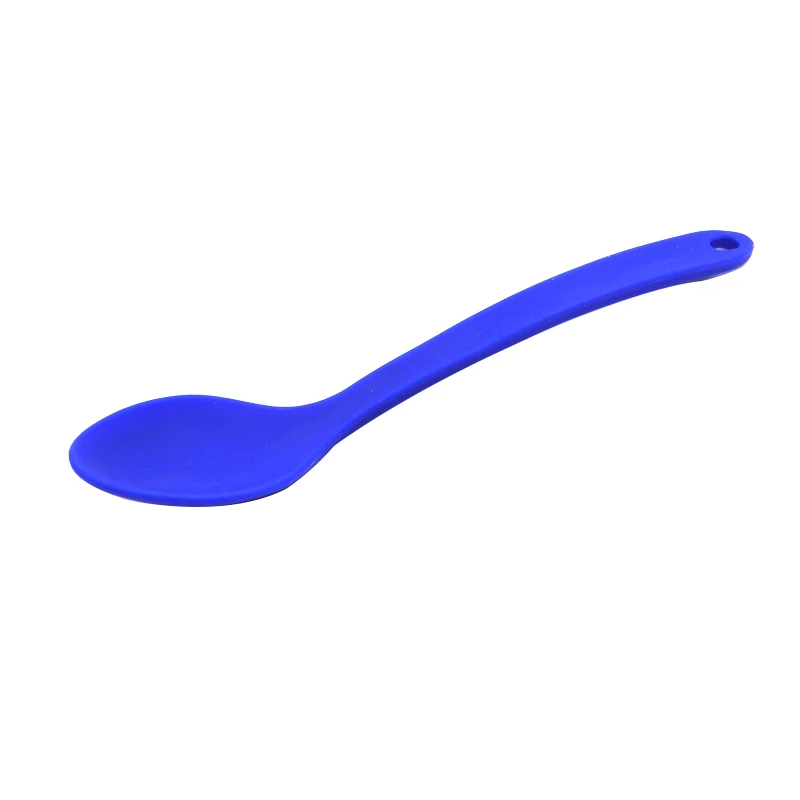 Kitchen Accessories Non Stick Silicone Soup Ladle One Piece Design Heat-Resistant Spoons