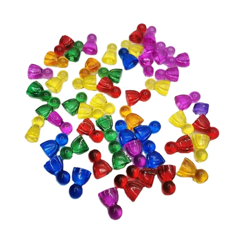 Прозрачная пластиковая пешка для настольной игры