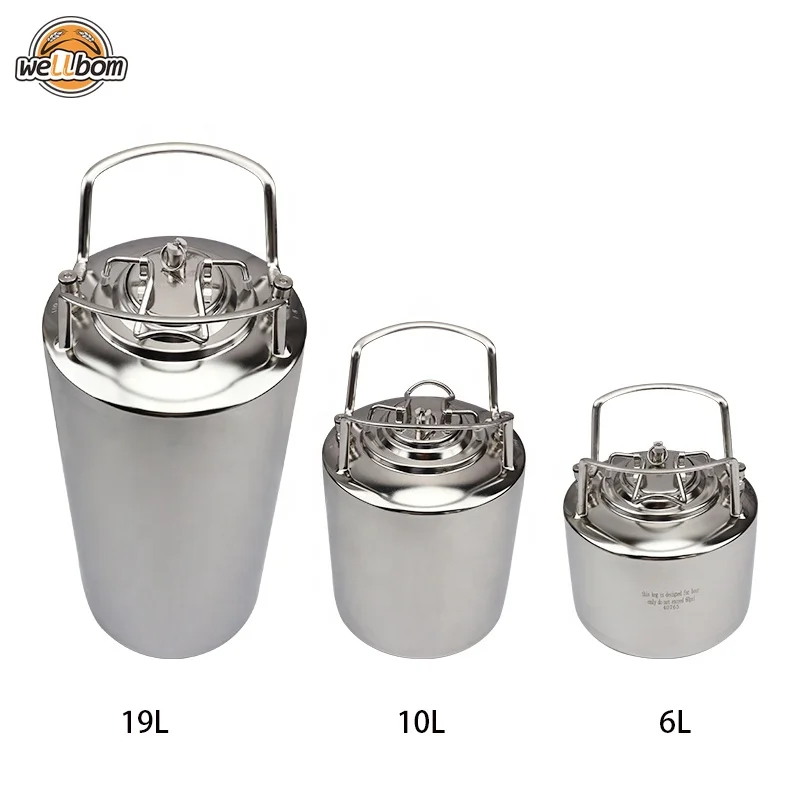 Homebrew Stainless Steel 6L/10L/19L Ball Lock Cornelius Beer Keg with Factory Price