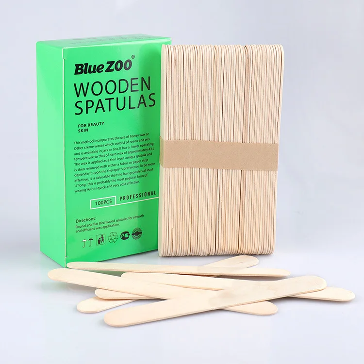 Wholesale 15cm hair removal wax tool hair removal wax facialmask applicator wax stick wooden stick