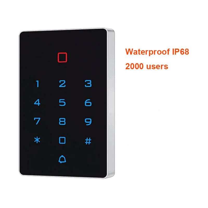 Waterproof 125KHz RFID Access Control T12 Keypad EM Card Reader Door Access Control System Door Lock Opener Keyboard System