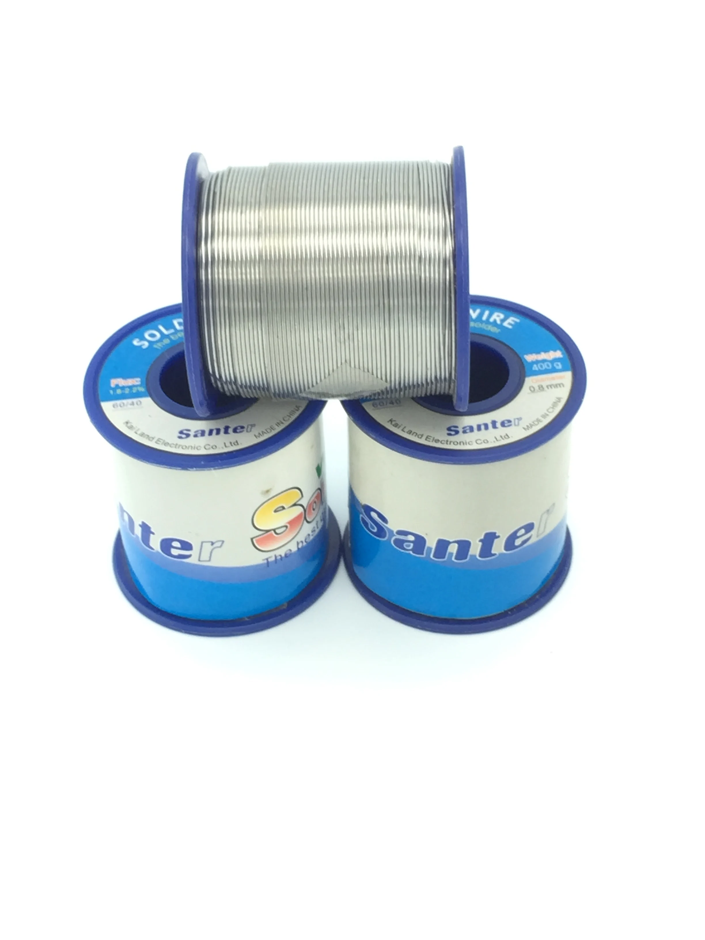 Santer 60/40 Hight Quality No Cleaning Solder Wire 0.8mm 400g Tin Flux Rosin Activated Cored Welding