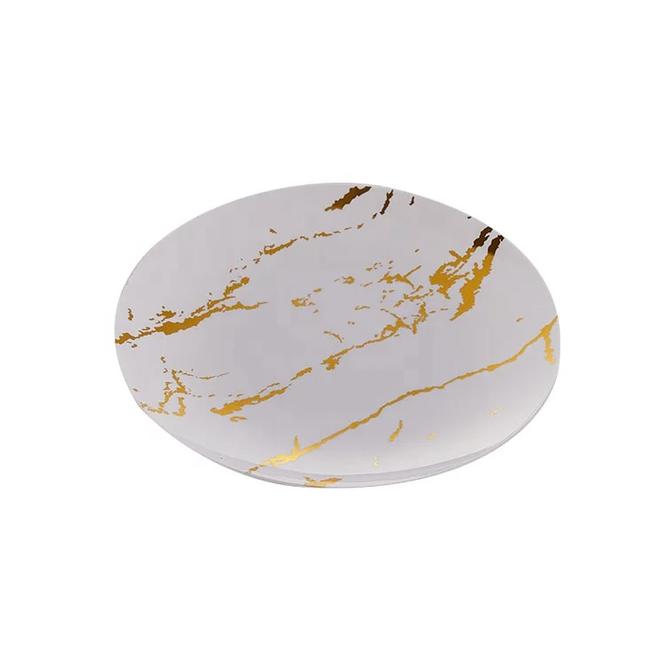 Food-grade Plates Plastic Biodegradable Plates Disposable Plastic Food Disc Plate Dish Hotel Restaurant Dinnerware Set