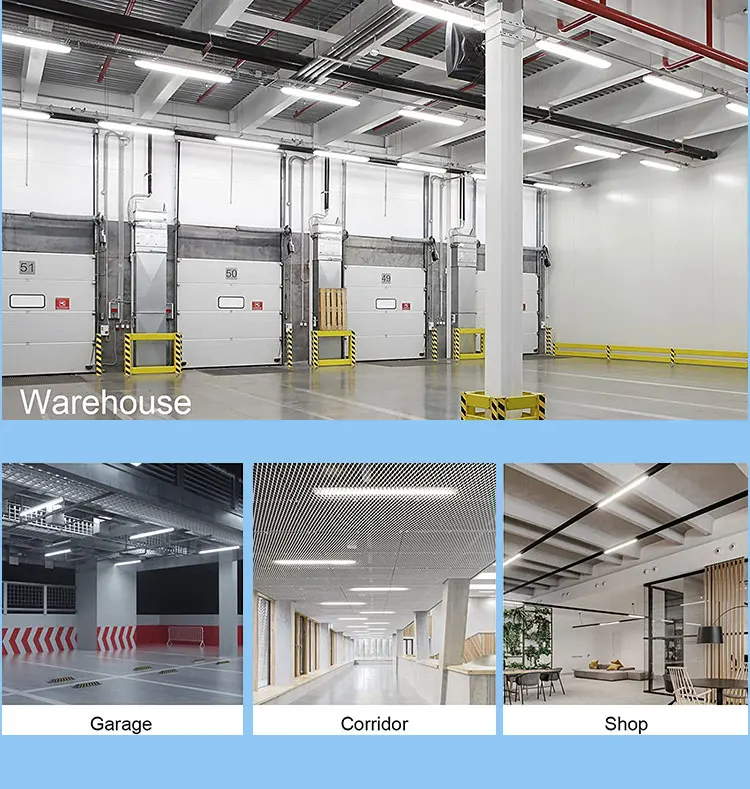 IP66 Tri-proof Emergency Batten Led Tri-proof Light with Sensor