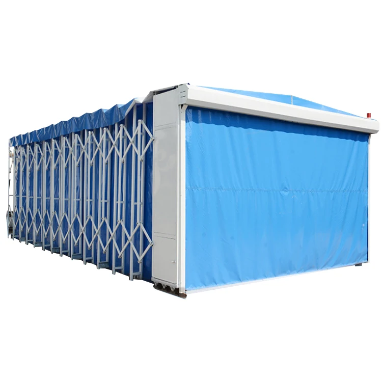 Outdoor Retractable Spray Painting Booth For Large Workpieces