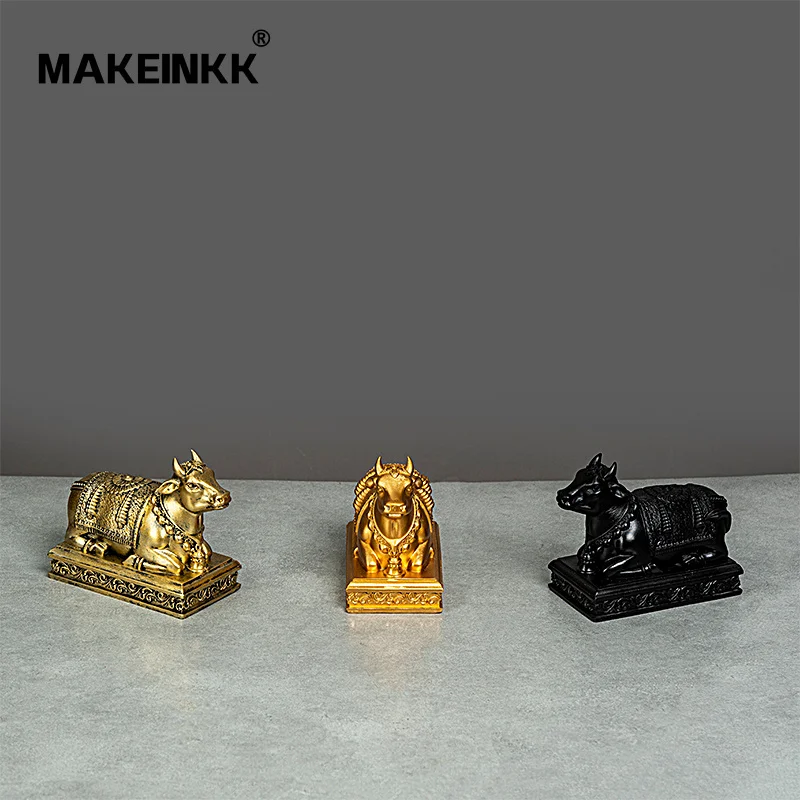 Hindu Temple For Home Indian  Shiva Linga With Five Hooded Snake Sculptures Figurine