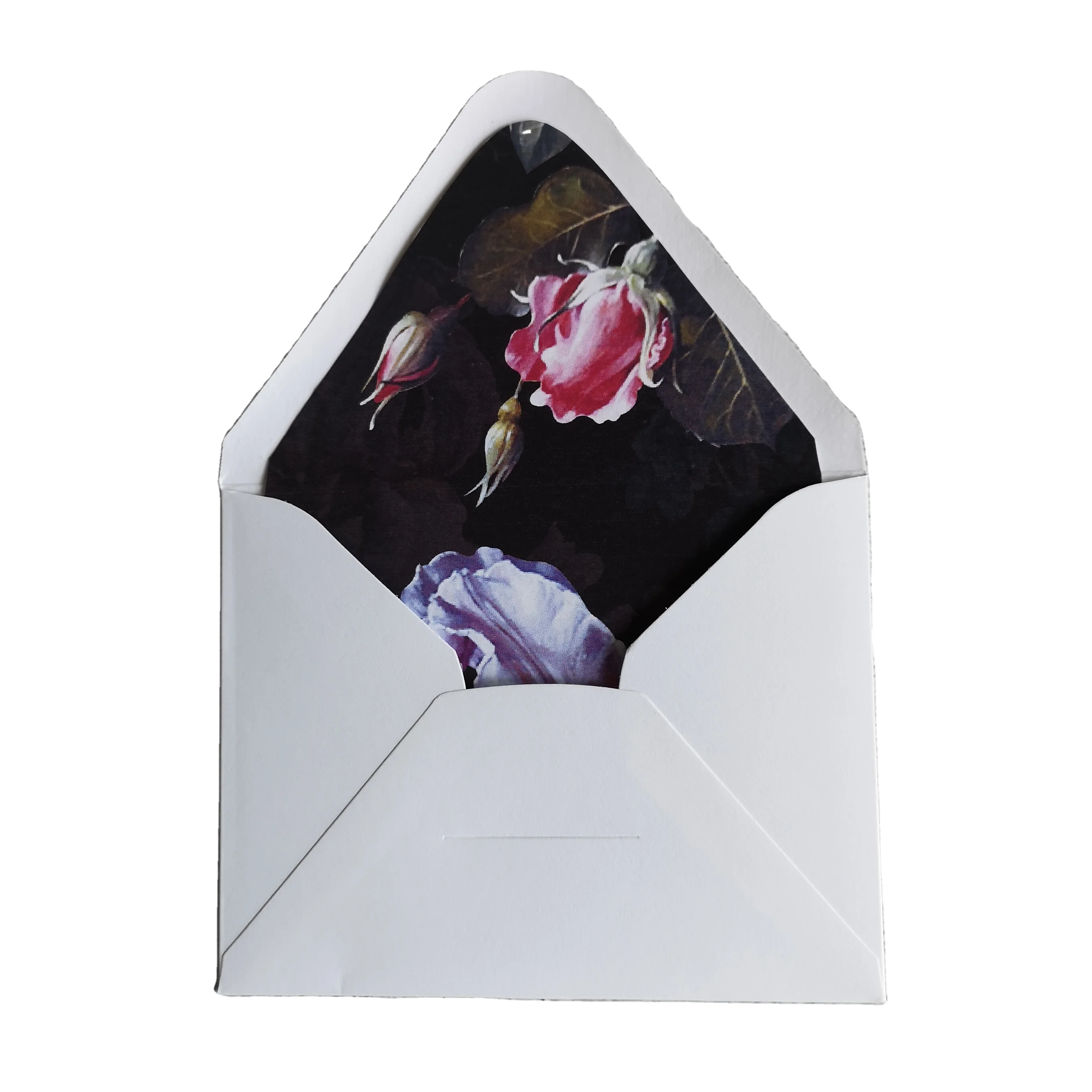 Custom high quality envelope with liner A4 C5 DL Black Cardboard Foil Business Invitation Gift Greeting Cards Packaging Paper