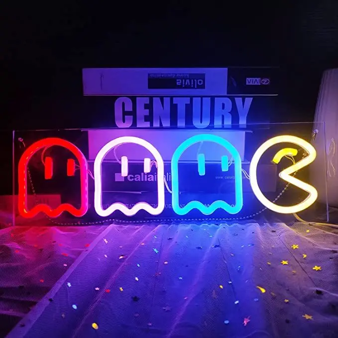 Retro Arcade Game for Bedroom Kids Room Bar Halloween Party Christmas Game room led neon flex sign neon machine neon gaming