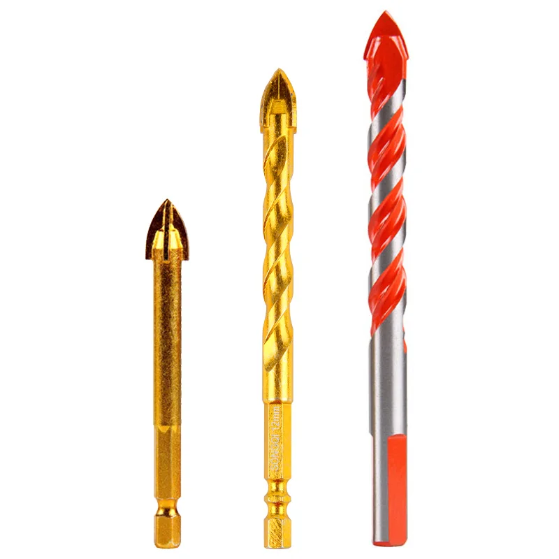 SONGQI 5 шт набор шестигранным хвостовиком плитка сверла с крестообразной головкой стеклянная плитка сверла для стеклянной керамической плитки буровая установка