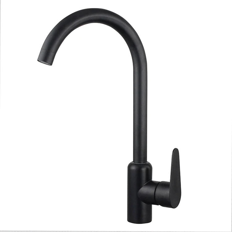 
Черный смеситель с одной ручкой, кухонные краны высокого качества, смесители для раковины из нержавеющей стали 304, кран Kicthen 