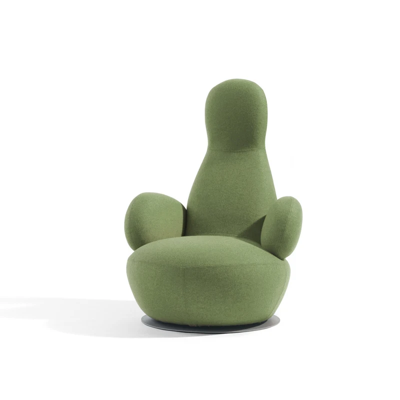 Modern lounge chair sofa lounge seat  salon high back and low back waiting chair with swivel function