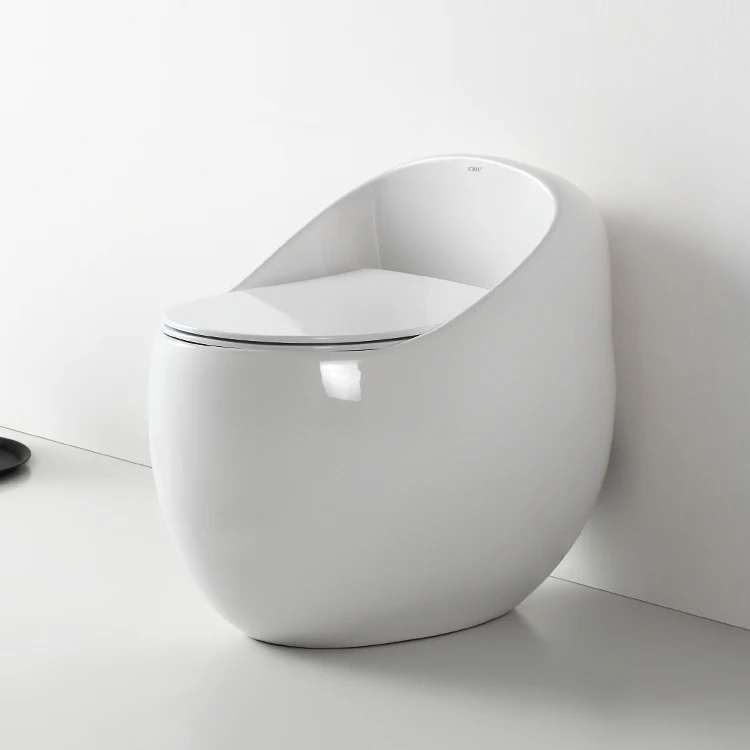 
New design 2020 modern western european round egg shaped toilet bowl siphonic one piece bathroom sanitary ware ceramic toilet wc 