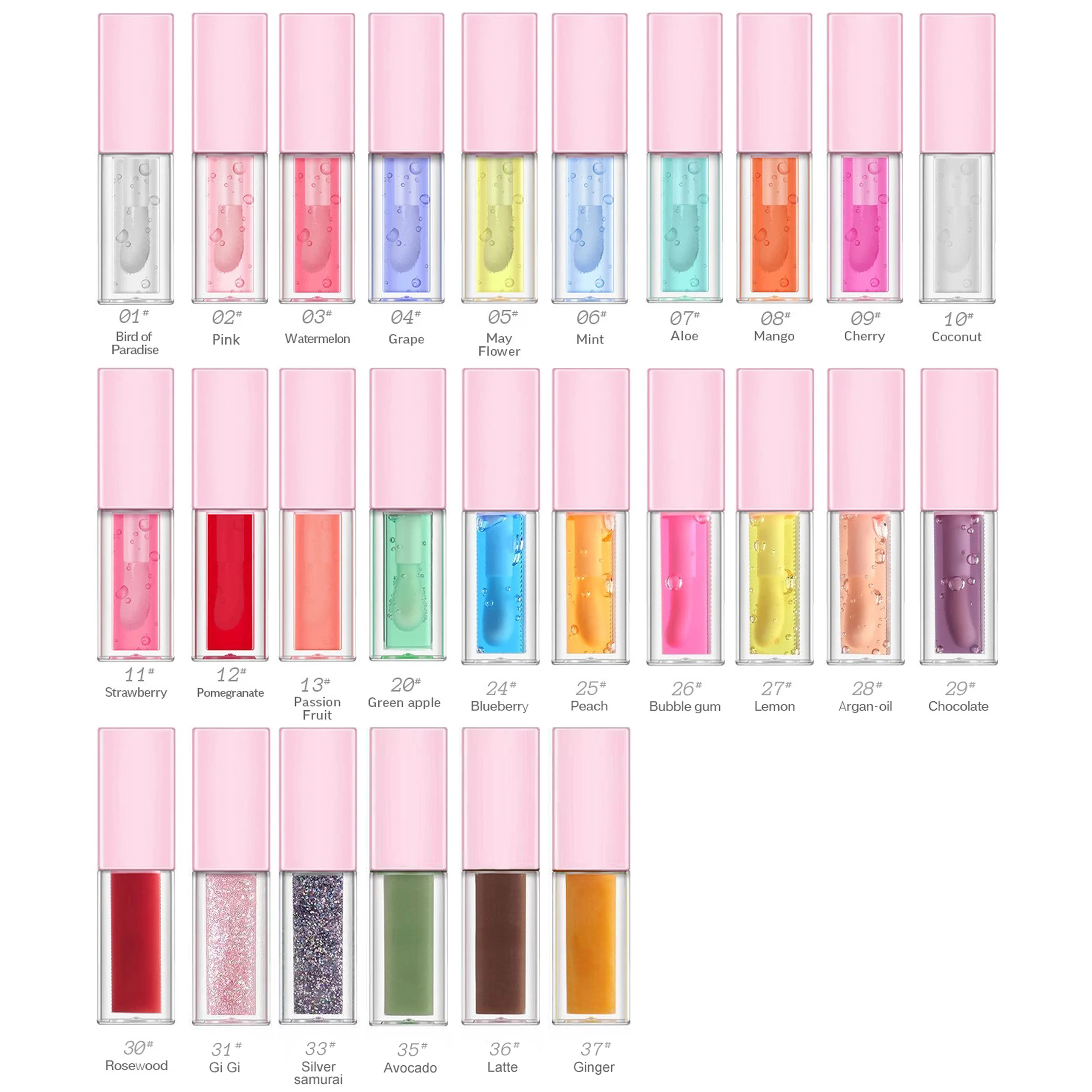 Color Changing Lip Gloss Plumper Flavoring Lip Balm Oil Fruit Tint Glow Private Label Lip Oil