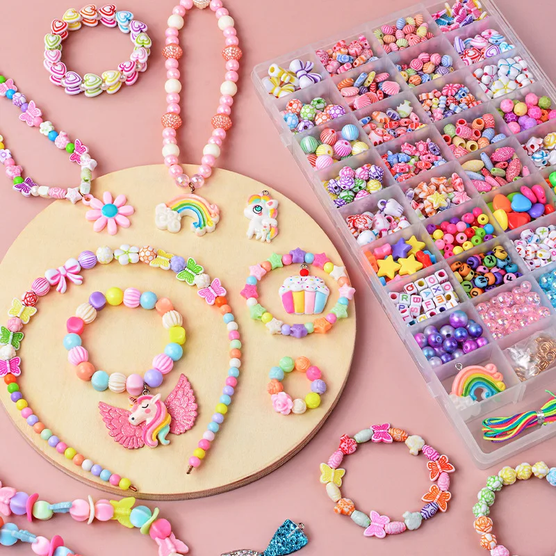 Bracelet Making Kit Beaded DIY Jewelry Accessories Materials Beads Handmade Beaded DIY Accessories