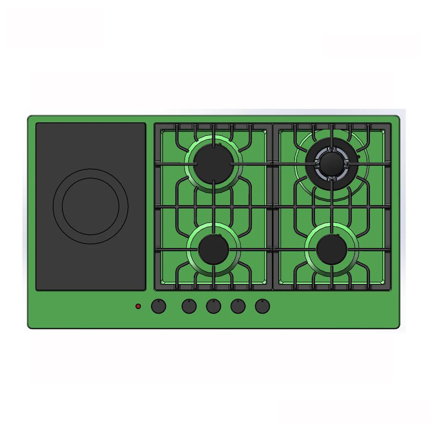 Б/у 5 встроенных протекторов для газовой варочной панели