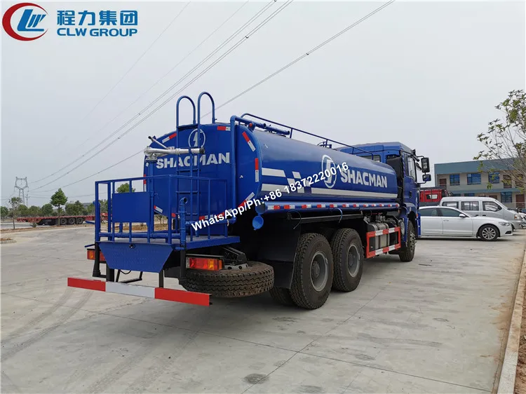 SHACMAN 6x4 18000 liters 25000 liters water sprinkler truck