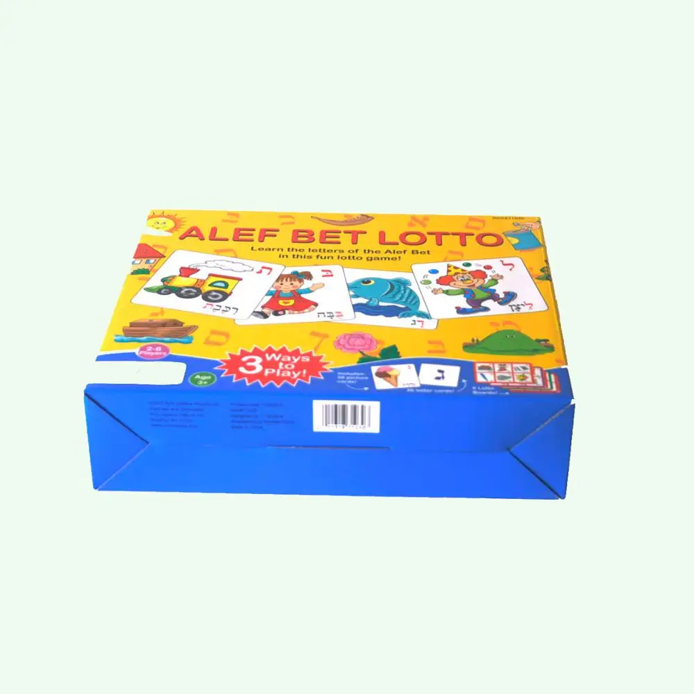 New Design High Quality Hardcover Children Casual Games Paper Box Books Printing