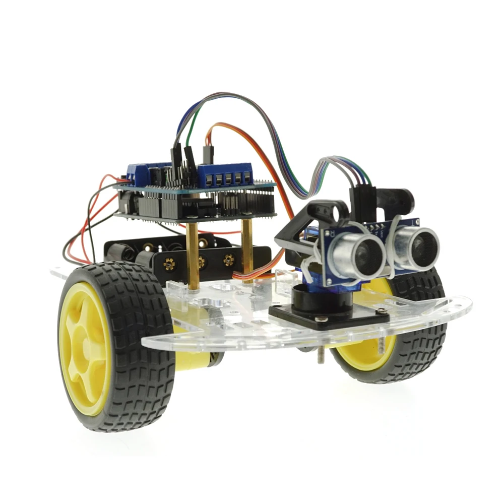 OEM ODM 2WD Robot Car Chassis Ultrasonic sensor Obstacle Avoidance Smart Car Robot Kit