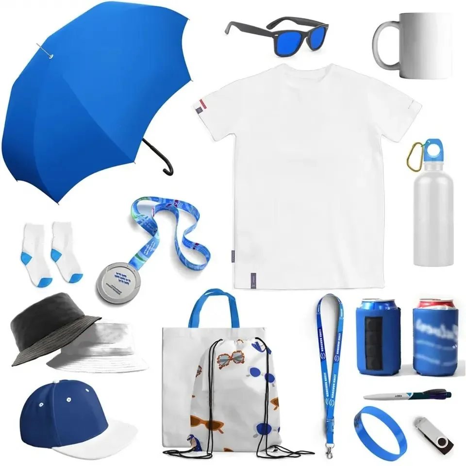 corporate promotional gifts set box items with logo for clients