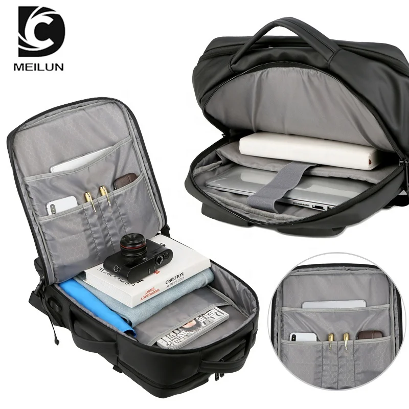 2021 New Waterproof USB Charger Port School Bag Mochila Bagpack Mens Women Anti Theft Smart Laptop Backpack