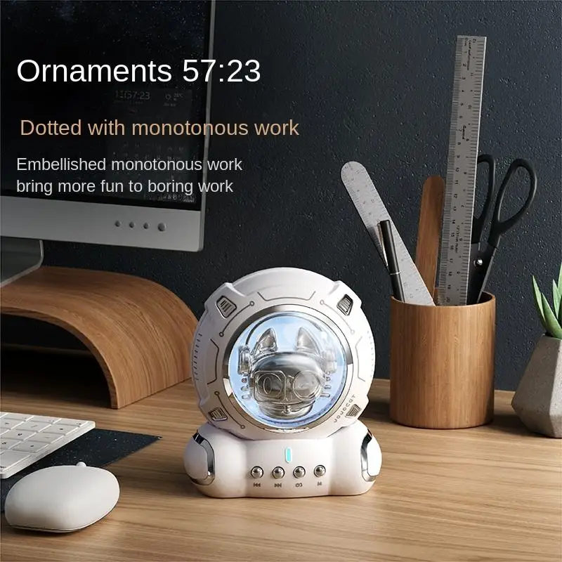 J20 Cute Wireless Speaker Space Astronaut Cat Gift Mini Woofer Home Bedroom Decorations Portable Speaker