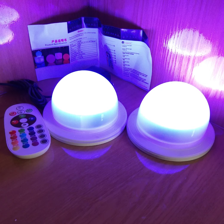 Hot Sale Rechargeable Battery Powered LED Light Bulb/flashing RGB Control Led Light