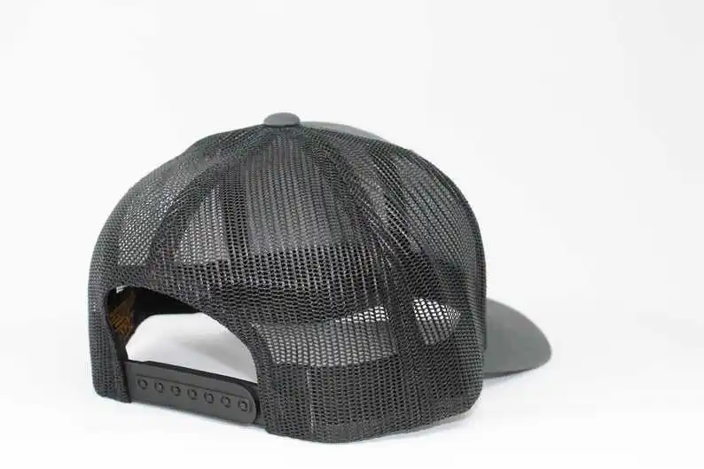 Vietnam Low Moq Golf Dad Trucker Custom Patch Snapback Mesh Sports Baseball Cap 6 Panel Plain Solid Grey Foam Adult Headwear Hat