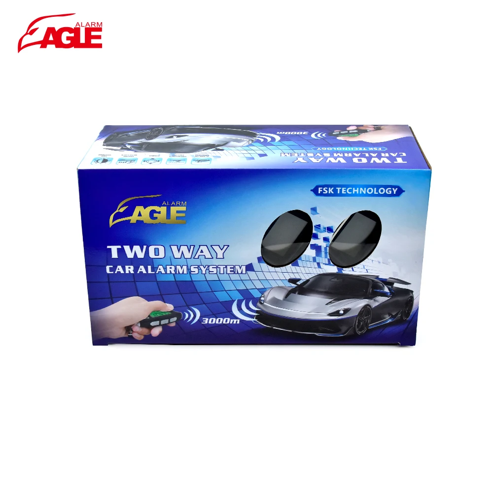 wholesale universal smart key lcd two way anti theft engine start stop remote control keyless entry car alarm system with remote