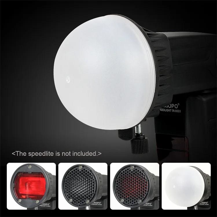 Комплект аксессуаров для вспышки TRIOPO Speedlite с адаптером крепления светоотражающие фильтры Canon Nikon Sony Godox