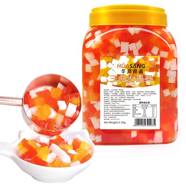 original flavor fruit jelly nata de coco coconut jelly konjac jelly for milk bubble tea ingredients