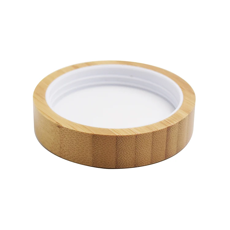 30g 50g 100g cosmetic frosted glass jars with bamboo wood cap