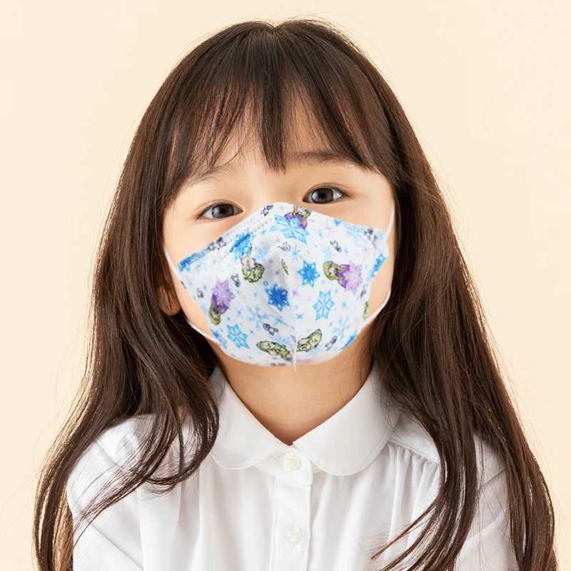 3D Disposable Protective Respirator White Elastic Earloop Rosto Pequeno Mascara Kn95 Certificado Child Mask For Kids Masker Kn95